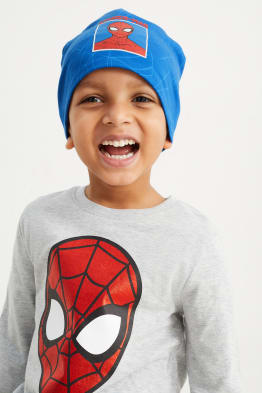 Bonnet/snood spiderman tricot enfant : accessoires-chapeau-et