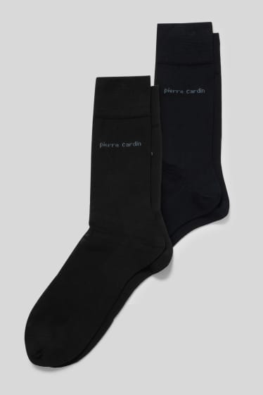 Heren - Pierre Cardin - set van 2 - sokken - donkerblauw