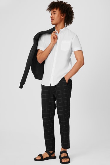 Clockhouse homme - CLOCKHOUSE - chemise - slim fit - encolure montante - blanc