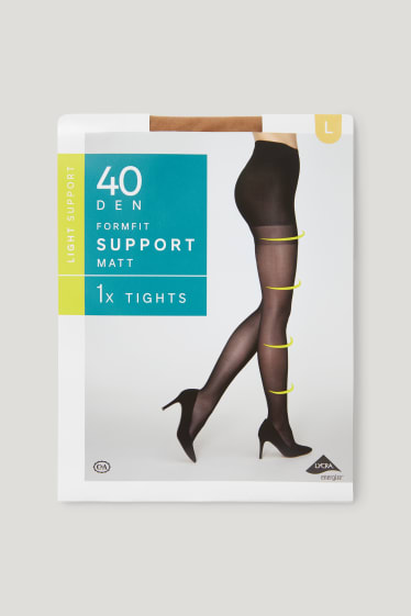 Damen - Feinstrumpfhose - 40 DEN - gold