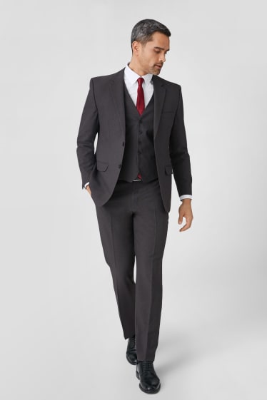 Herren - Anzug mit Zweithose - Regular Fit - 4 teilig - graphite