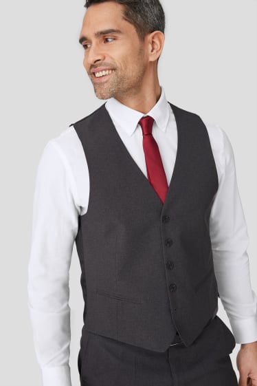 Herren - Anzug mit Zweithose - Regular Fit - 4 teilig - graphit