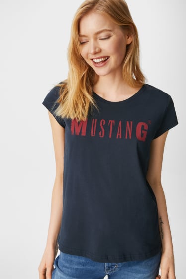 Donna - MUSTANG - t-shirt - blu scuro