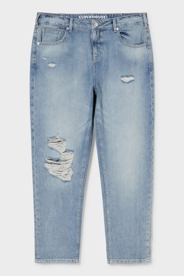 Clockhouse femme - CLOCKHOUSE - boyfriend jean - mid waist - jean bleu clair