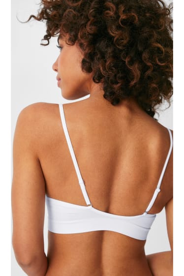 Donna - Brassière - senza cuciture - bianco