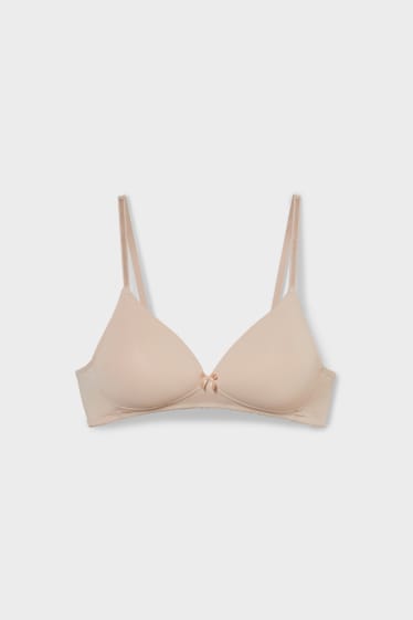 Donna - Reggiseno senza ferretti - imbottito - sabbia