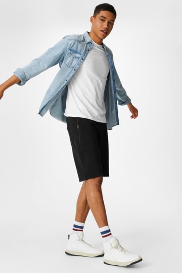 Clockhouse homme - CLOCKHOUSE - short en molleton - noir