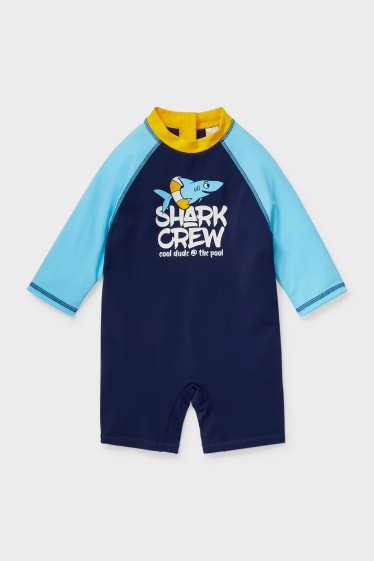 Bebés niños - Bañador para bebé - protección UV - azul oscuro