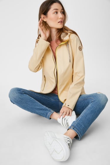Donna - Giacca soft shell con cappuccio - giallo