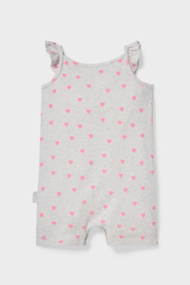 Baby Girls - Baby-Jumpsuit - weiß-melange