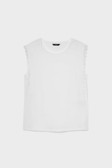 Damen - Top - weiss