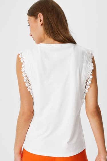Damen - Top - weiss