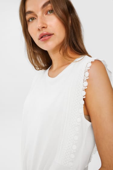 Damen - Top - weiss