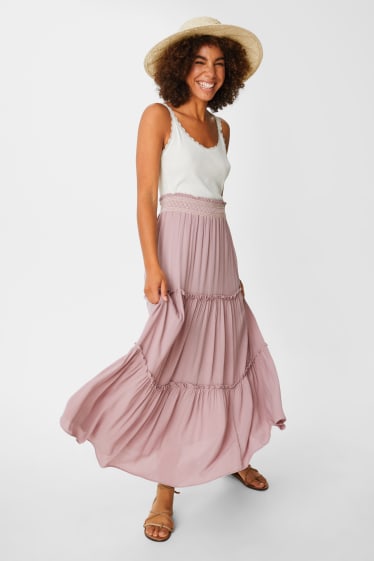 Damen - Rock - rosa