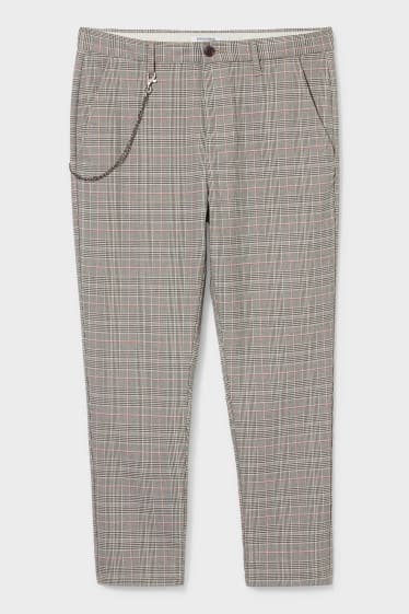 Clockhouse homme - CLOCKHOUSE - chino - slim fit - à carreaux - gris clair