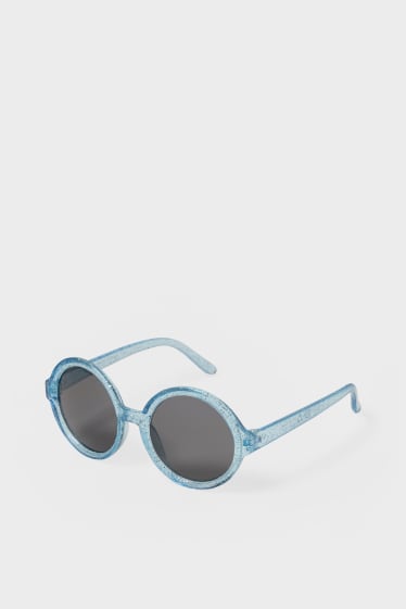 Batolata dívky - Sluneční brýle - třpytivý efekt - modrá