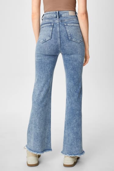 Clockhouse Girls - CLOCKHOUSE - flare jeans - high waist - denim-albastru deschis