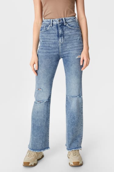 Clockhouse Girls - CLOCKHOUSE - flare jeans - high waist - denim-albastru deschis