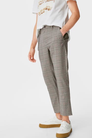 Clockhouse homme - CLOCKHOUSE - chino - slim fit - à carreaux - gris clair