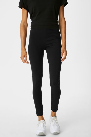 Dames - Set van 2 - basic-legging - zwart