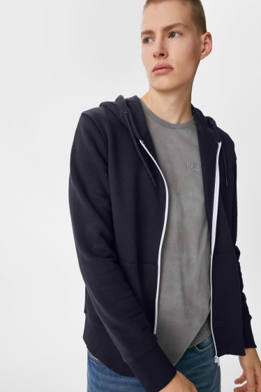 Clockhouse homme - CLOCKHOUSE - sweat à capuche - bleu foncé