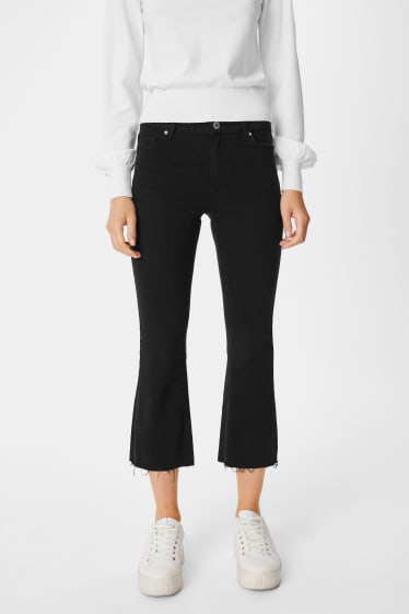 Clockhouse Girls - CLOCKHOUSE - kick flare jeans - a vita alta - nero