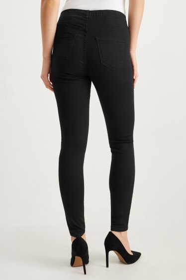Kobiety - Wielopak, 3 pary - jegging jeans - średni stan - dżins-niebieski