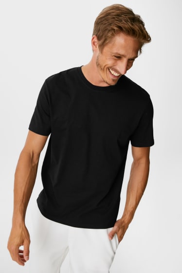 Pánské - Multipack 5 ks - tričko - černá