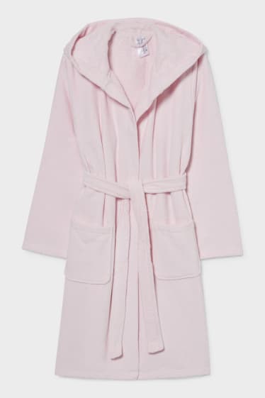 Bambine: - Accappatoio con cappuccio - rosa
