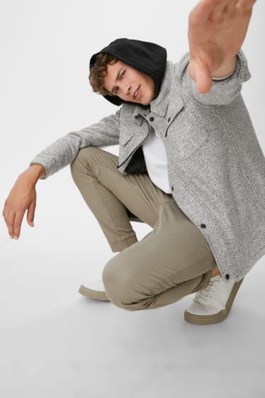 Clockhouse Boys - CLOCKHOUSE - jacket with hood - light gray-melange