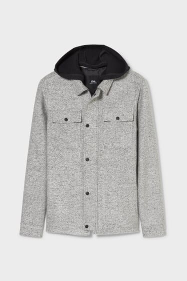 Clockhouse Boys - CLOCKHOUSE - jacket with hood - light gray-melange