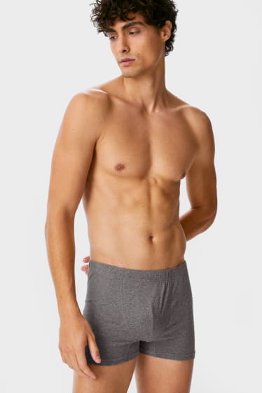 Bărbați - Multipack 10 buc. - chiloți boxer - LYCRA® - negru / gri