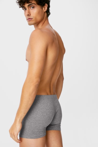 Bărbați - Multipack 10 buc. - chiloți boxer - LYCRA® - negru / gri