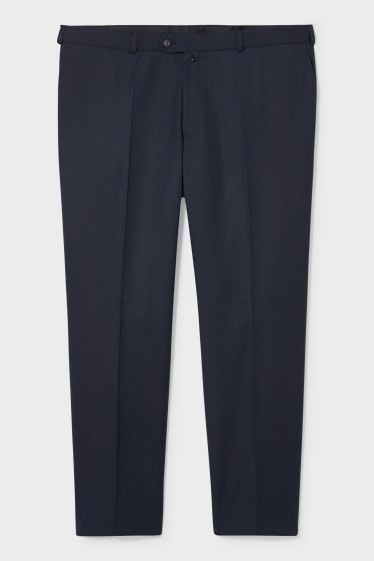 Pánské XL - Oblekové kalhoty - tmavomodrá