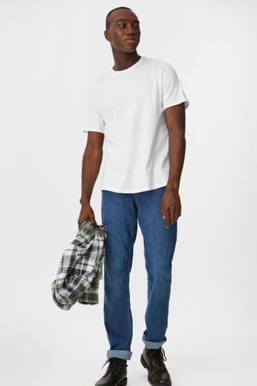 Heren - Set van 2 - T-shirt - biokatoen - wit