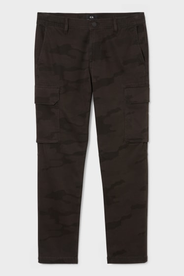Herren - Cargohose - Tapered Fit - Farbe espresso