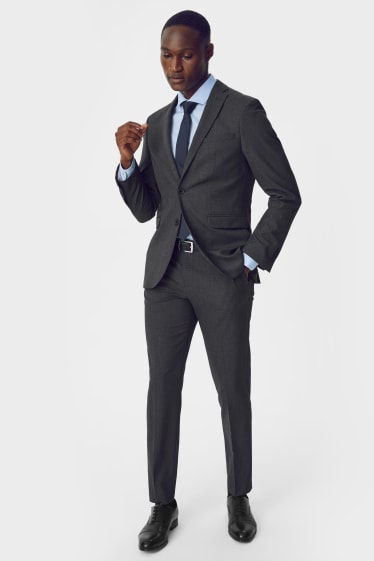 Herren - Baukasten-Sakko - Regular Fit - Stretch - LYCRA® - grau