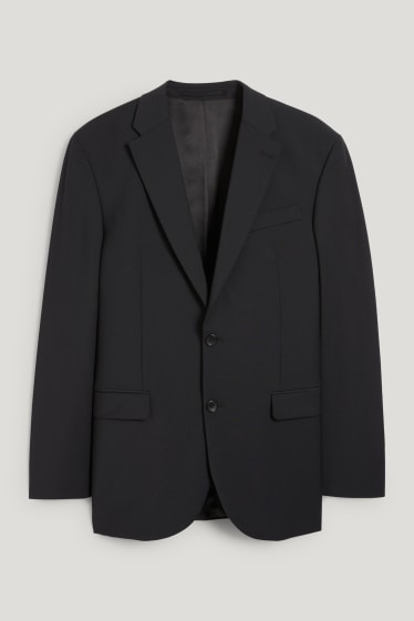 Men - Mix-and-match tailored jacket - regular fit - flex - new wool blend - black