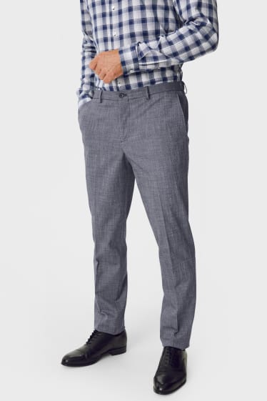 Herren - Baukasten-Hose - Slim Fit - Flex - LYCRA® - grau-melange