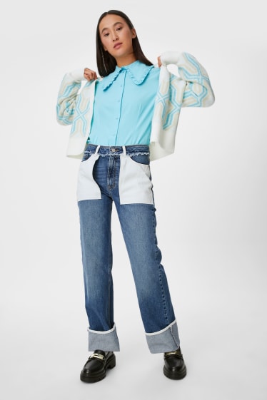Dámské - Straight jeans - z recyklovaného materiálu - džíny - modré
