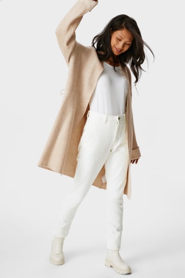 Damen - Strickjacke - beige-melange