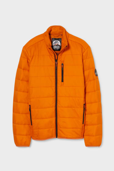 Bărbați - Jachetă matlasată - material reciclat - portocaliu