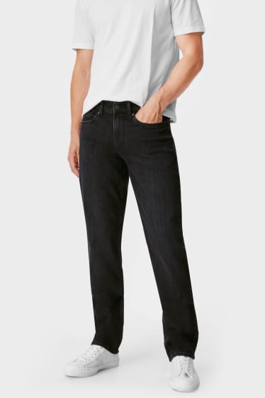 Uomo - Straight jeans - LYCRA® - da materiali riciclati - jeans grigio scuro
