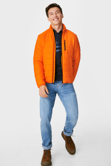 Hommes - Veste matelassée - matière recyclée - orange