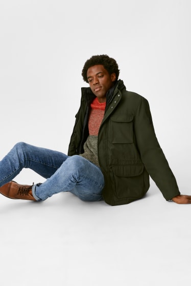 Men - Jacket with hood - dark green