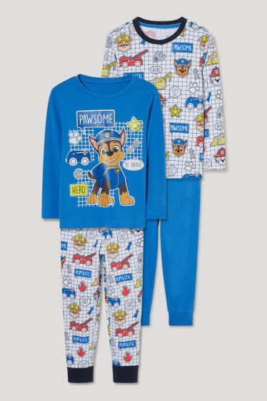 Toddler Boys - Set van 2 - Paw Patrol - pyjama - biokatoen - donkerblauw