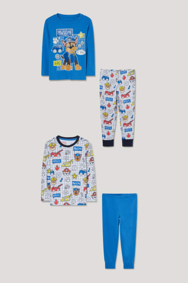 Toddler Boys - Set van 2 - Paw Patrol - pyjama - biokatoen - donkerblauw