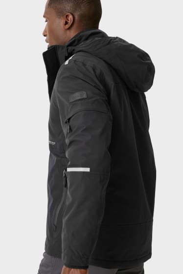Herren - Softshelljacke mit Kapuze - THERMOLITE® - schwarz