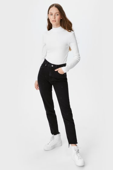 Clockhouse Girls - CLOCKHOUSE - Slim Ankle Jeans - schwarz
