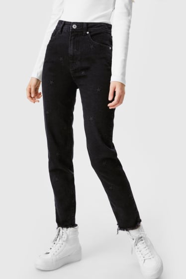 Clockhouse Girls - CLOCKHOUSE - Slim Ankle Jeans - schwarz